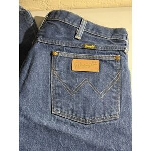 VTG 80s Wrangler 13MWZ Jeans Mens 38x36 (36x36) USA Made Dark Wash Cowboy Cut